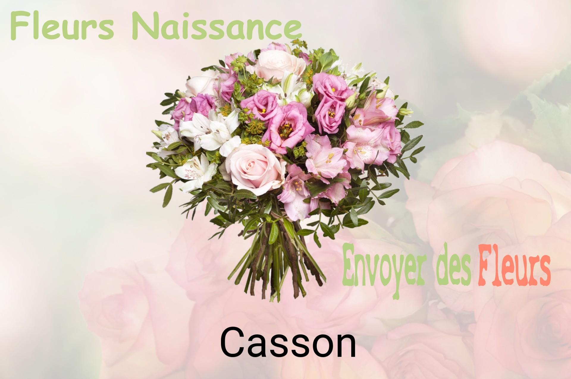 Bouquet de fleurs de naissance livré à Casson